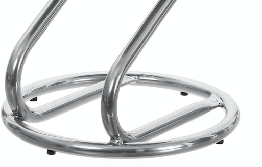 Табурет 02 №5 КЗ№ Экотекс 3022 хром / серый