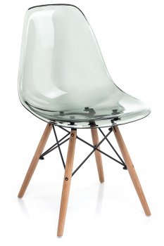 Стул Eames PC-015 прозрачный серый