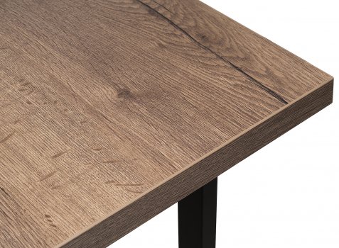 Стол Эльпатия 130 дуб галифакс / черный матовый