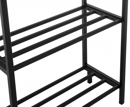 Обувница Диана дуб галифакс / черный матовый