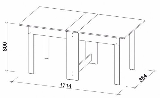 Стол-книжка СтК8 венге