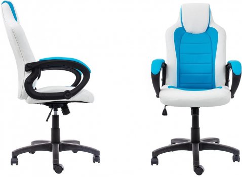 Компьютерное кресло Kadis светло-синее / белое