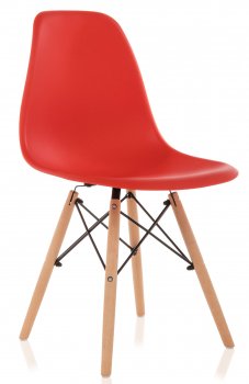 Пластиковый стул Eames PC-015 красный