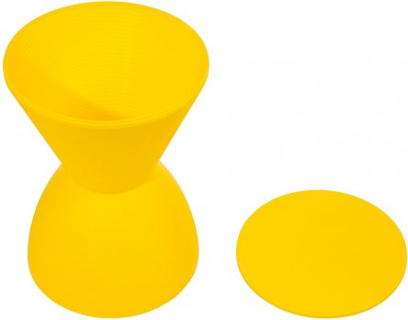 Табурет Button желтый