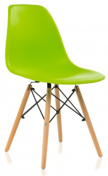 Пластиковый стул Eames PC-015 зеленый