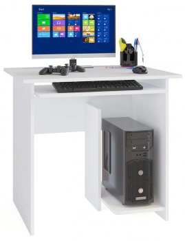 Компьютерный стол КСТ-21.1 белый  - Уцененный экземпляр