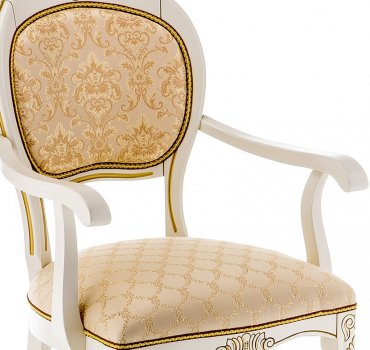Кресло Лауро патина золото / бежевый