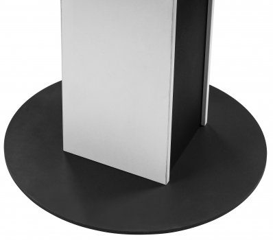 Стол на тумбе Бастиан белый / графит