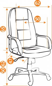 Компьютерное кресло CH747 бежевый, экокожа