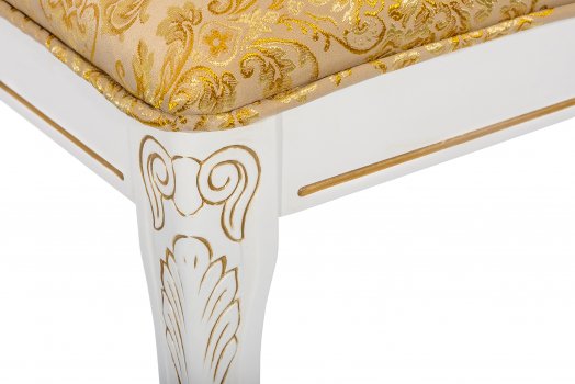 Банкетка Валентино патина золото 304 / бежевый